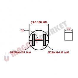 Neodyum Izgara Seperatör - Ø100 mm | Manyetik Elek Mıknatıs