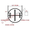 Neodyum Izgara Seperatör - Ø150 mm | Manyetik Elek Mıknatıs Neodyum Izgara Seperatör - Ø150 mm | Manyetik Elek Mıknatıs