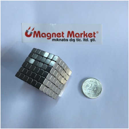 Length 5mm X Width 5mm X Thickness 5mm Neodymium Magnet