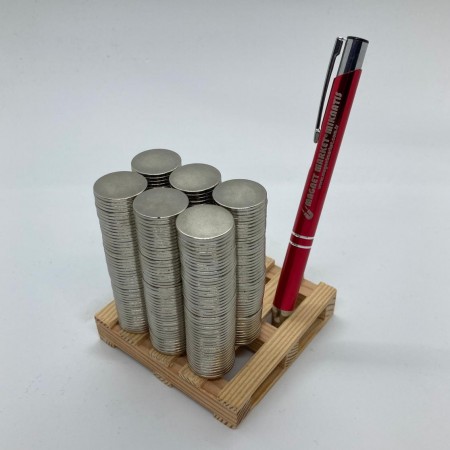 Неодимовый магнит, диам. 20 мм X толщ. 1,5 мм