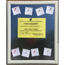 Beyaz Çerçeveli/ Renkli Yüzey Pano